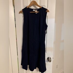 2 New York & Company 1 black and 1 stripes Sleeveless 100% cotton A-line Dress